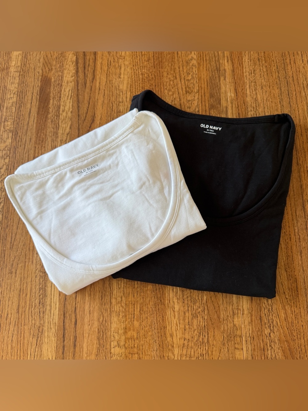 NWT Old Navy Short Sleeve Bodysuit Bundle | Black & White XL Tall (Set of 2)